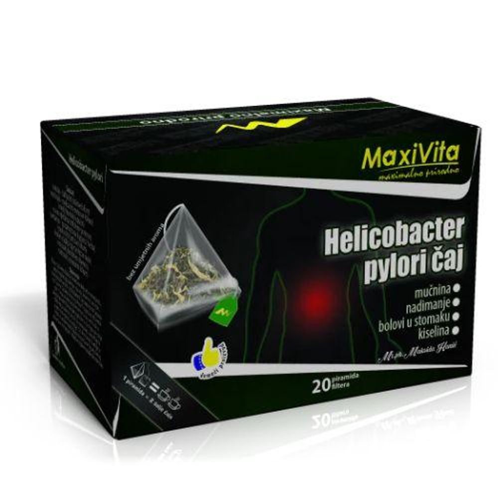 Čaj protiv Helicobacter bakterije - 20 filter piramida Maxivita slika 1