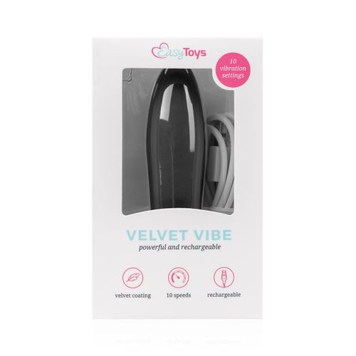 Mini vibrator Velvet, crni slika 9