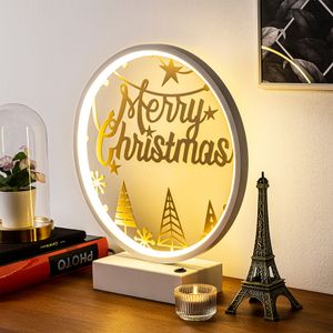 XMAS12 Bijela Zlatna Stolna Lampa