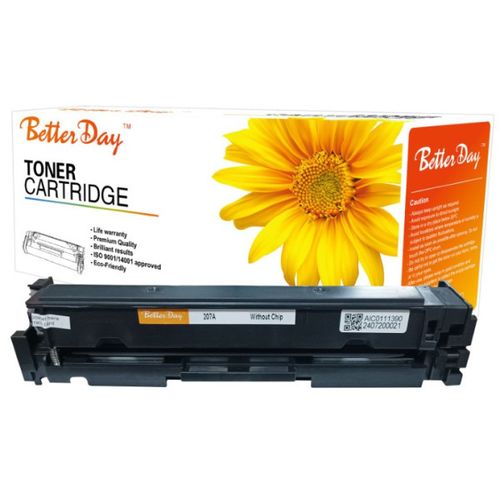 Toner BetterDay 207A(W2211A) M255/M283 zam. kaseta za HP  Cyan 1.6k (bez cipa) slika 1