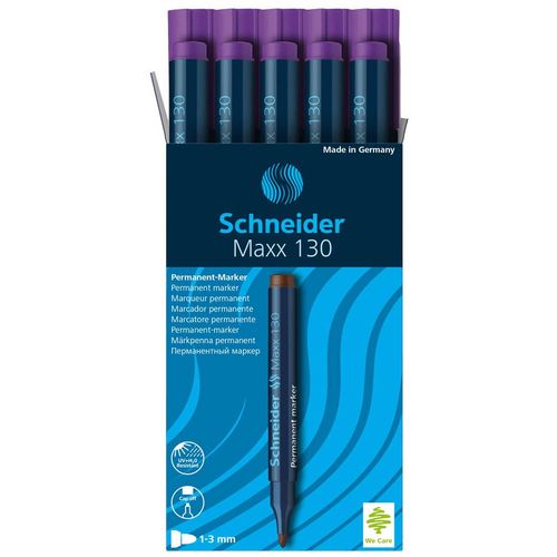 Flomaster Schneider, permanent marker, Maxx 130, 1-3 mm, ljubičasti slika 3