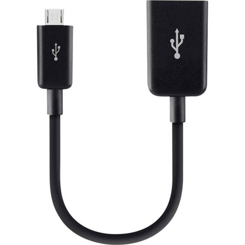 Belkin USB kabel USB 2.0 USB-Micro-B utikač, USB-A utičnica 0.12 m crna  F2CU014btBLK slika 1