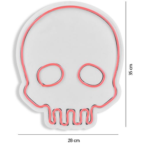 Wallity Ukrasna plastična LED rasvjeta, Skull - Pink slika 8