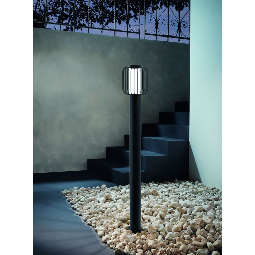 Eglo Ravello Vanjska Podna Lampa - E27, 28W, IP44, Pocinčani Čelik/Plastika, Crna slika 2