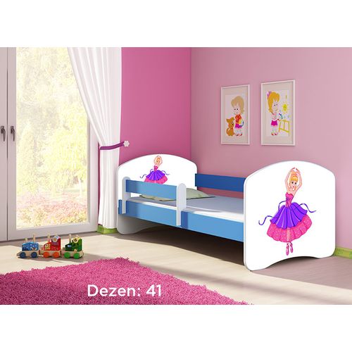 Deciji krevet ACMA II 160x80 + dusek 6 cm BLUE41 slika 1