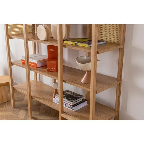 Nala 120 - Natural Natural Bookshelf slika 4