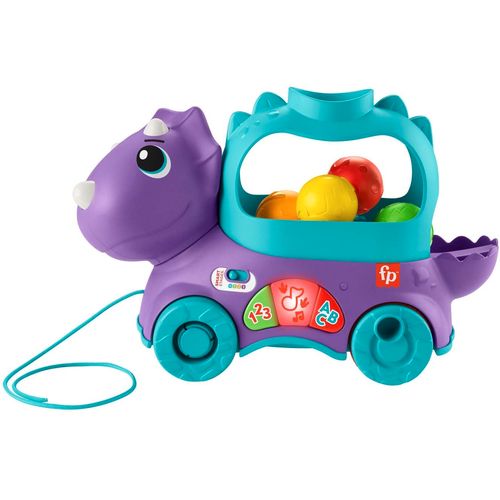 Fisher Price Dino Bebi Vozilo Sa Lopticama slika 1