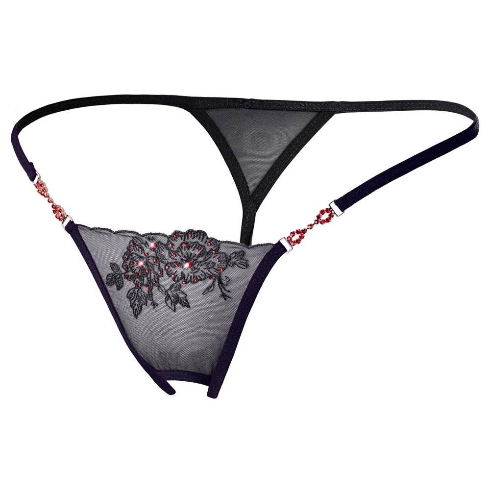 Cottelli DONJE RUBLJE String Red Gemstones M/L slika 4