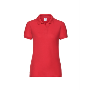 Fruit Of The Loom Polo Majica Kratkih Rukava Lady Fit 180g - Crvena XL