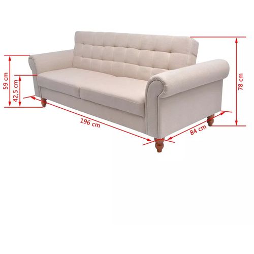 Sofa Tkanina Krem slika 39