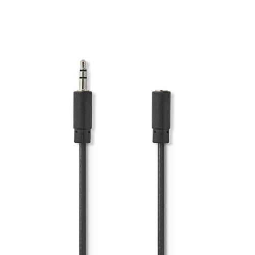 Kabel NEDIS audio stereo, 3.5mm (M) na 3.5mm (Ž), crni, 2m, polybag slika 1