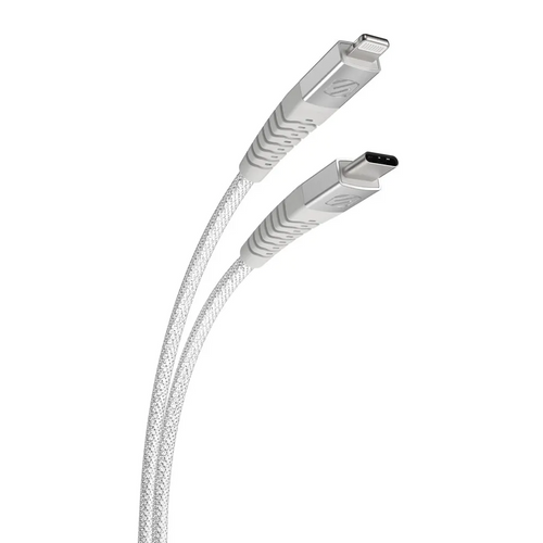 SCOSCHE, StrikeLine™ USB-C® na pravokutni Lightning® kabel, 1.2m, bijeli slika 1