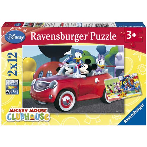 Disney Mickey Minnie and Co. puzzle 2x12pcs slika 1