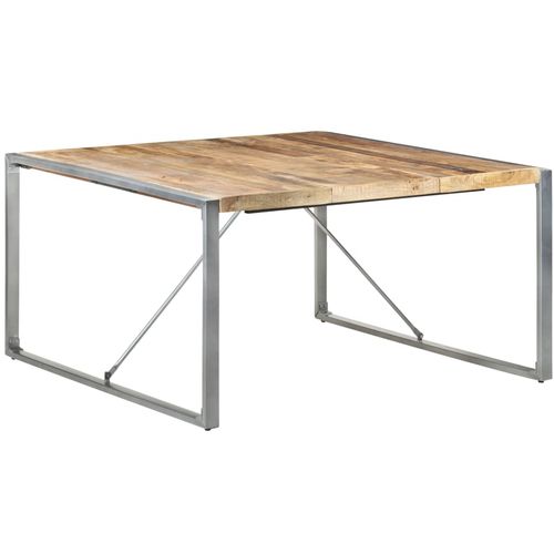 Blagovaonski stol 140 x 140 x 75 cm od grubog drva manga slika 15