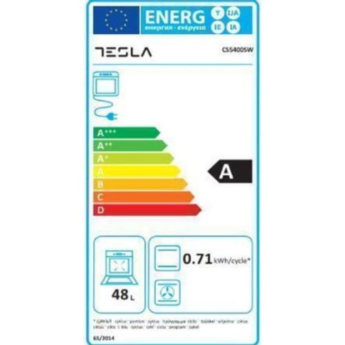 Tesla CS5400SW Električni šporet, Konvencionalna rerna, Širina 50cm, Bela boja slika 6