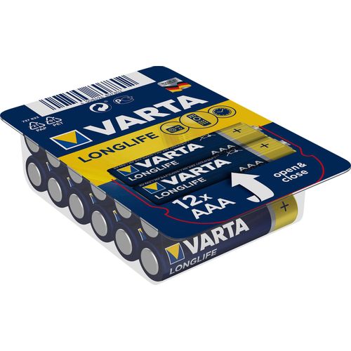 Varta Baterije Longlife AAA, Box 12 kom xxl slika 1