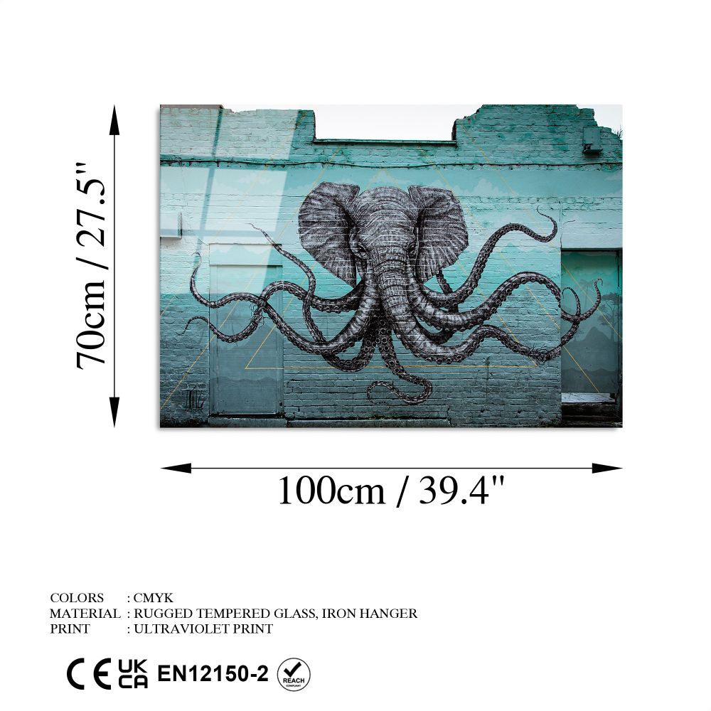 Dekorativna Slika na Kaljenom Staklu UV-055, 70 x 100 cm, Višebojna slika 8