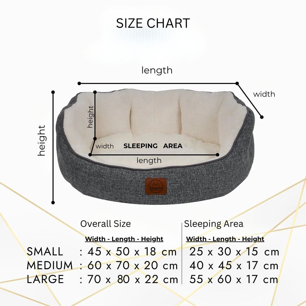 Pet bed Coco M, colour: grey slika 6