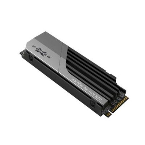 Silicon Power SP02KGBP44XS7005 M.2 NVMe 2TB, 2280, PCIe Gen 4x4, XS70, 3D NAND, Read up to 7,300 MB/s, Write up to 6,800 MB/s, w/ Heat Sink slika 1