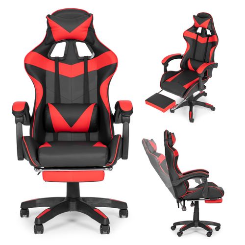 Modernhome gaming stolica - crveno crna slika 1