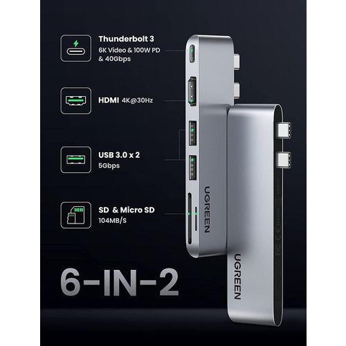 Ugreen USB-C adapter za MacBook Air/Pro M1 2020 2019 2018 s 4K HDMI slika 3