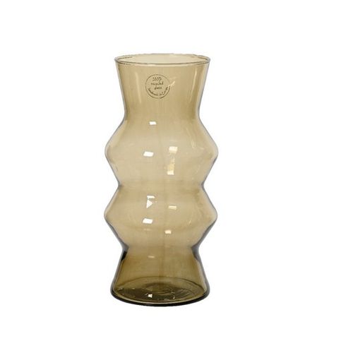 Vaza RECYCLED GLASS 26cm 648443 - Brown - KMG slika 1