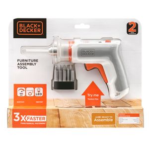 black & decker aku odvijač 3,6 v 1,5 ah + dodatki 