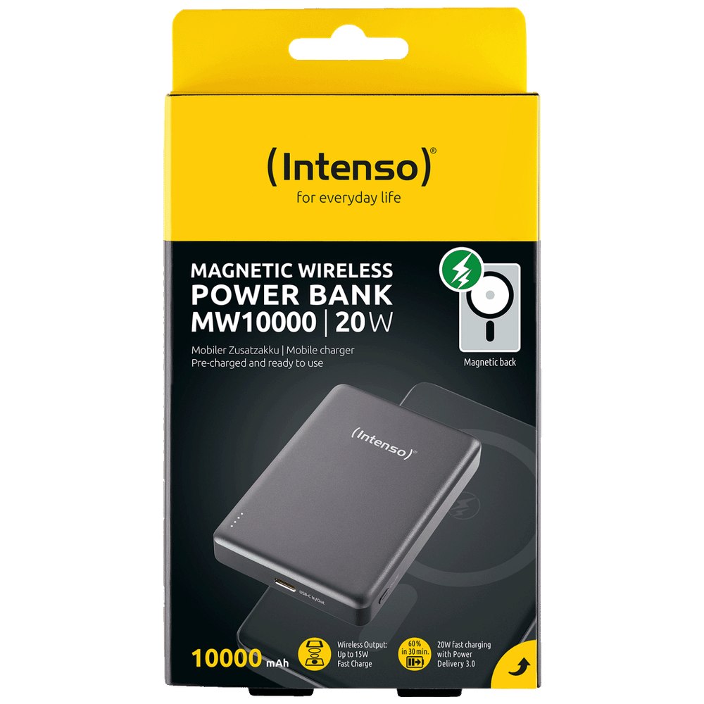(Intenso) Prijenosni punjač POWERBANK MW10000,  10000mAh / MagSafe / Gray slika 5