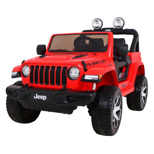 Licencirani auto na akumulator Jeep Wrangler Rubicon 4x4 - crveni slika 1