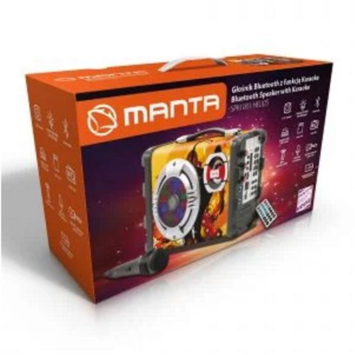 MANTA karaoke FM, gitara, disco RGB ef, daljinski, mikrofon, baterija SPK1003 slika 3