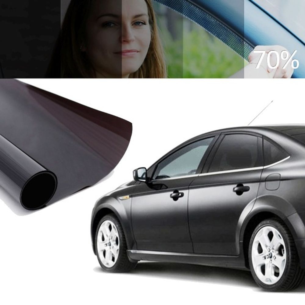 AutoSystem Folija za staklo 2PLY, 75x300cm, L.L.Black, 50% providnost slika 1