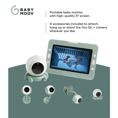 Babymoov video alarm Yoo Go Plus 5" HD - Green slika 9