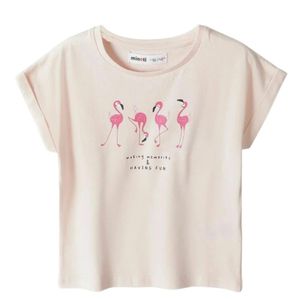 Minoti Majica kratkih rukava za bebe - Flamingo, 12-18 mj