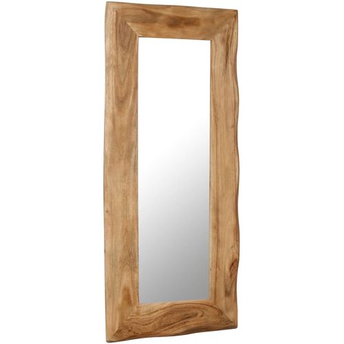 Kozmetičko ogledalo od masivnog bagremovog drva 50 x 110 cm slika 60