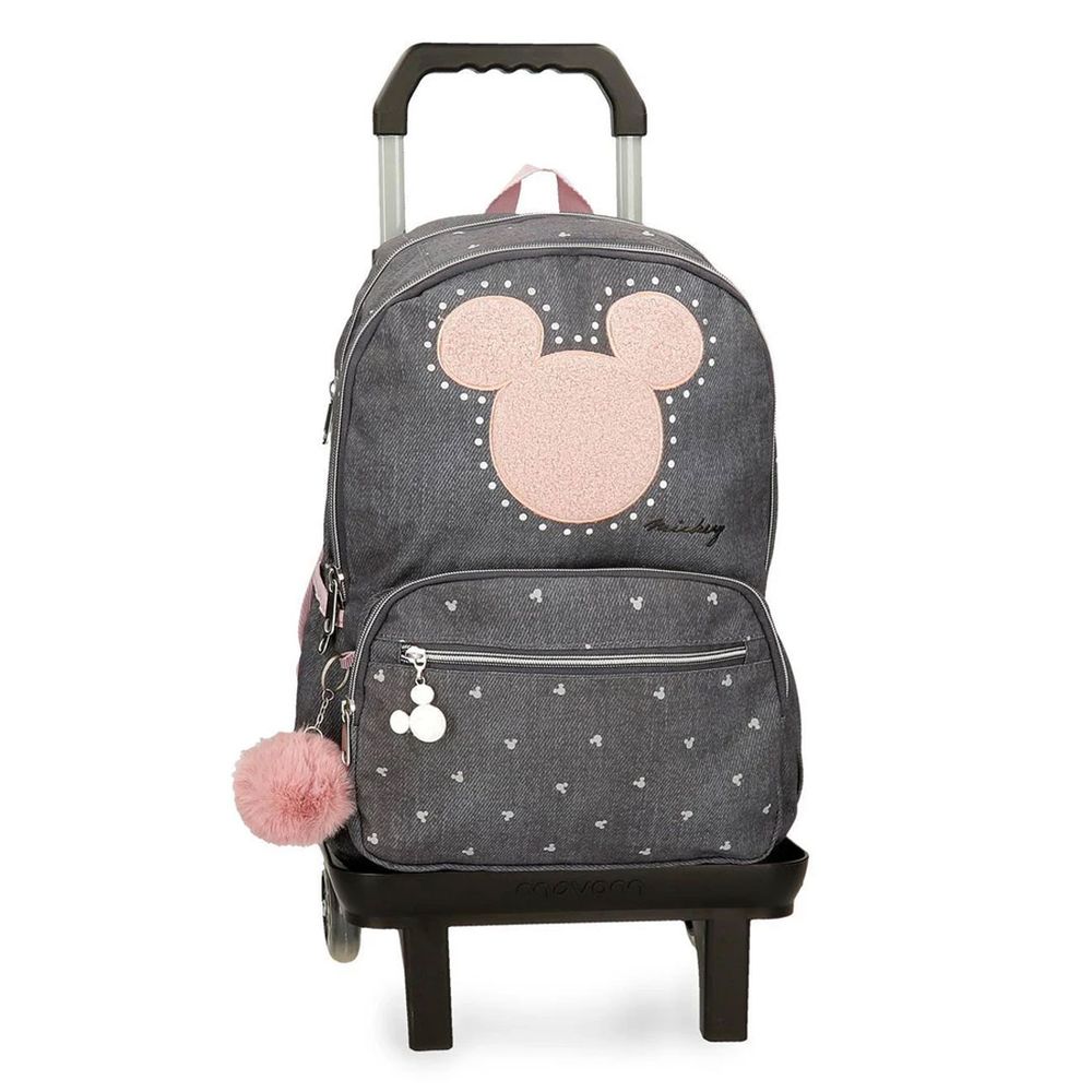 Disney Ranac 44 cm, Mickey Studs 38227T1 sa točkićima, antracit slika 1