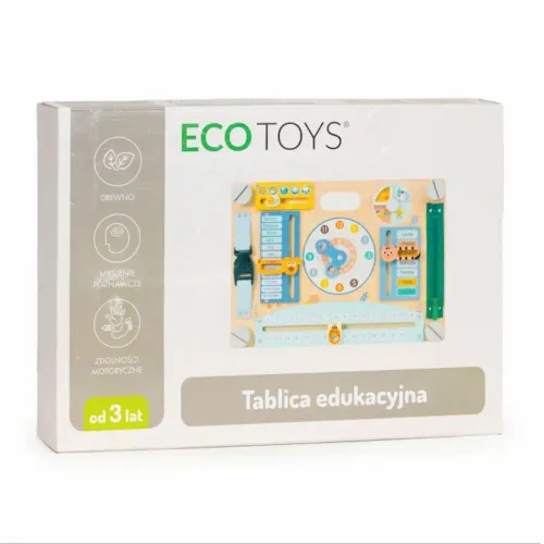 Ecotoys Drvena senzorna pametna dvostrana ploča slika 7