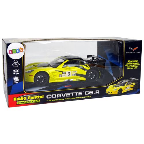 Auto na daljinsko upravljanje 1:18 Corvette C6.R - žuti slika 6