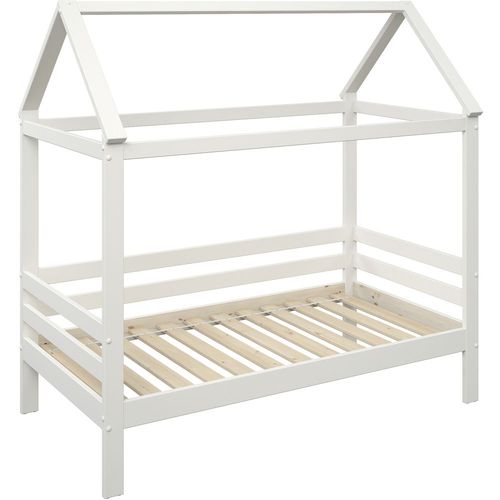 Drveni dečiji krevet House - 160x80 - beli - sa fiokom slika 5