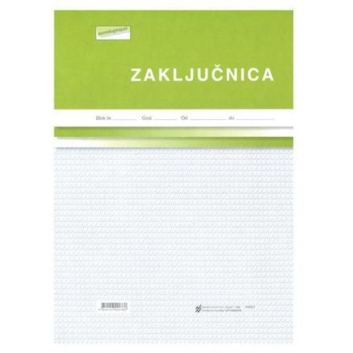 I-53/A-NCR ZAKLJUČNICA; Blok 100 listova, 21 x 29,7 cm slika 2