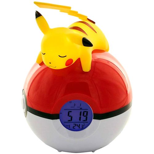 Pokemon Pikachu Pokeball svjetiljka alarm clock slika 4