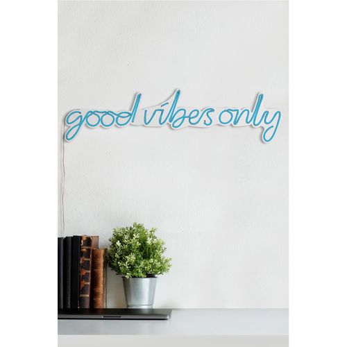 Wallity Good Vibes Only - Plava dekorativna plastična LED rasveta slika 4