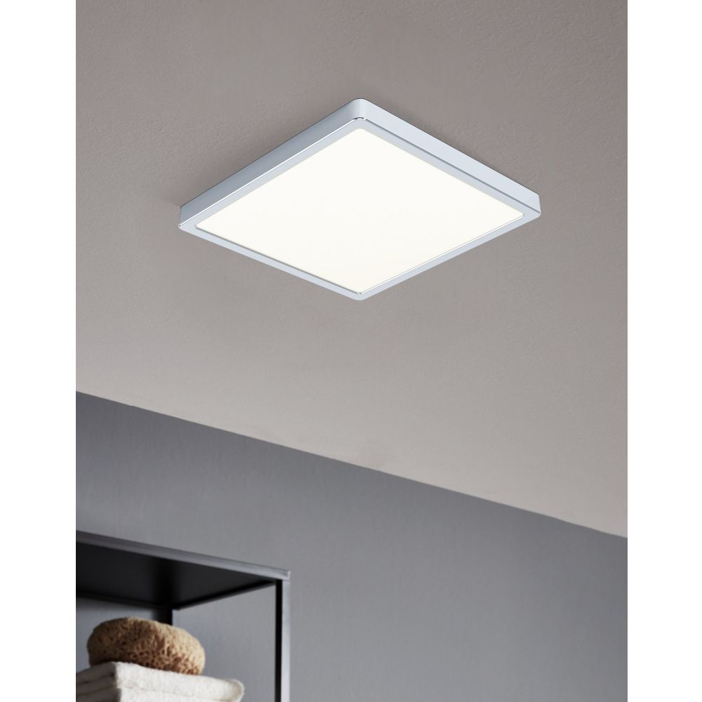 Eglo Fueva 5 nadgradna led, 20w, 2300lm, ip44, 285x285, bijela/krom/plastika  slika 2