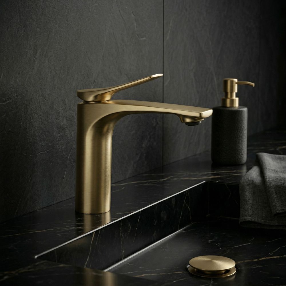 Miješalica za umivaonik REA Vision Gold Brush Low slika 10