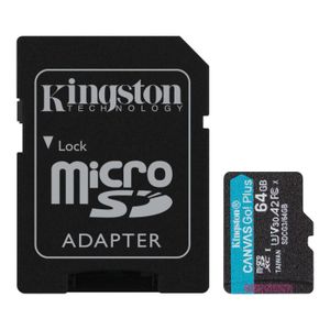 Memorijska kartica + adapt Kingston Canvas Go! Plus microSD 64GB