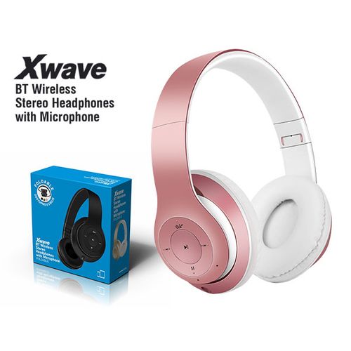 Xwave MX350 pink Bluetooth slušalice stereo sa mikrofonom v4.2/FM/microSD slika 1