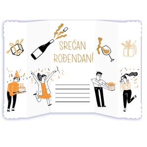Vrabac Čestitka Srećan rođendan, Aloha 68004