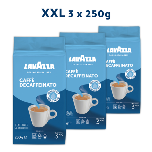 Lavazza Caffe bezkofeinska kava Decaffeinato XXL Pakiranje 3x250g slika 1