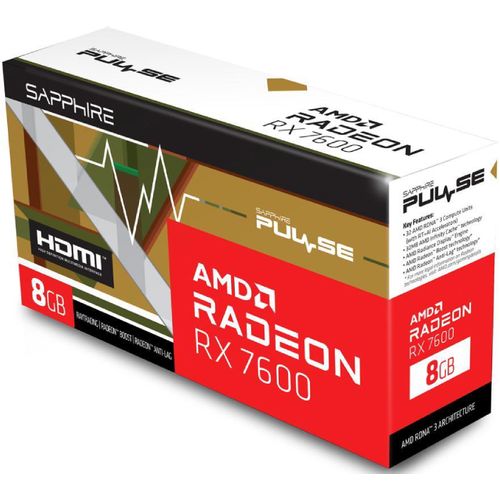 SAPPHIRE AMD Radeon RX 7600 8GB 128bit PULSE RX 7600 GAMING OC 8GB (11324-01-20G) grafička karta slika 4