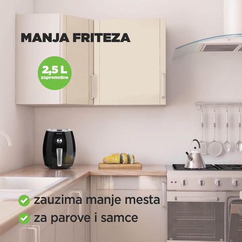 Friteza na vrući vazduh Rosmarino Infinity II - 2,5 l slika 5