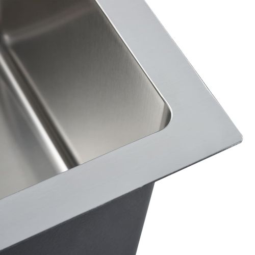 Ručno rađeni kuhinjski sudoper s cjedilom od nehrđajućeg čelika slika 13